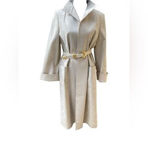 ABE SCHRADER VINTAGE SUEDE‎ LONG DUSTER JACKET.